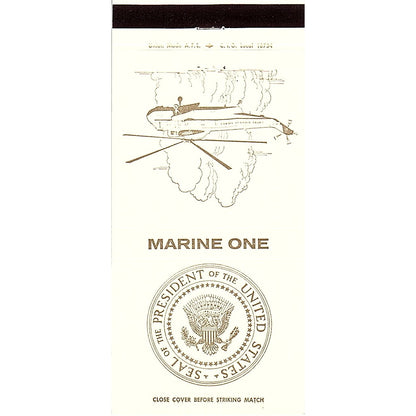 Marine One Helicopter - US Presidential Seal Vintage Matchbook TB6-MB2-7