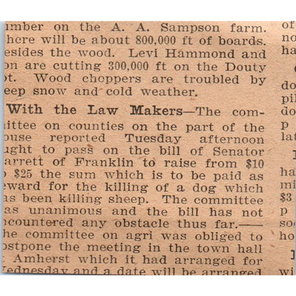 O.E. Thompson and Sons Grass Seeder Ypsilanti MI 1905 Magazine Ad AF1-NH3