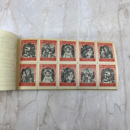 1929 Book of Christmas Seals Society of the Divine Savior St. Nazianz WI TI8-S6