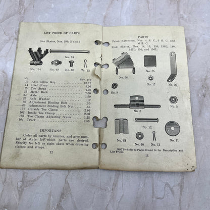 1923 Union Hardware Co. Roller Skates Catalog No. 5 Torrington CT TG9-E1