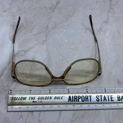 Vintage Safilo Elasta Gold Tone Thick Bridge Glasses Eyeglasses Frames TH9-G2-3