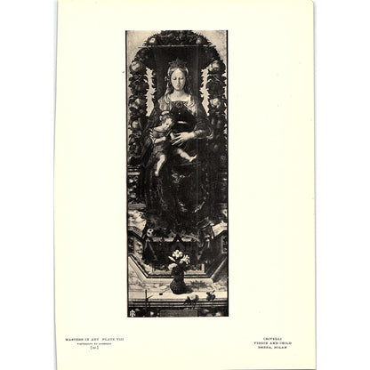 Virgin and Child - Crivelli - 1908 Litho Art Print AF4-7
