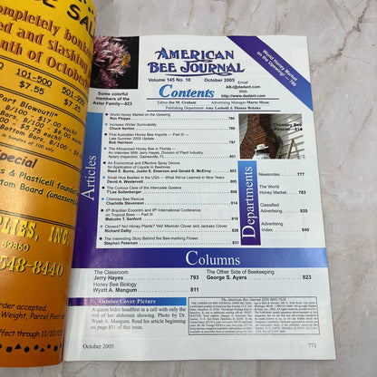 2005 Oct American Bee Journal Magazine Bees Beekeeping Honey M7