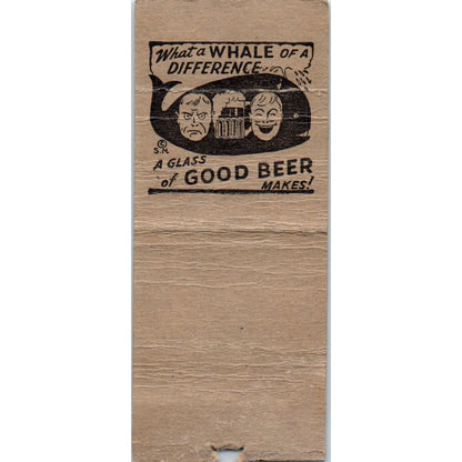 Harry's Tavern Pinup Through The Porthole Vintage Matchbook Cover SD2-Y13