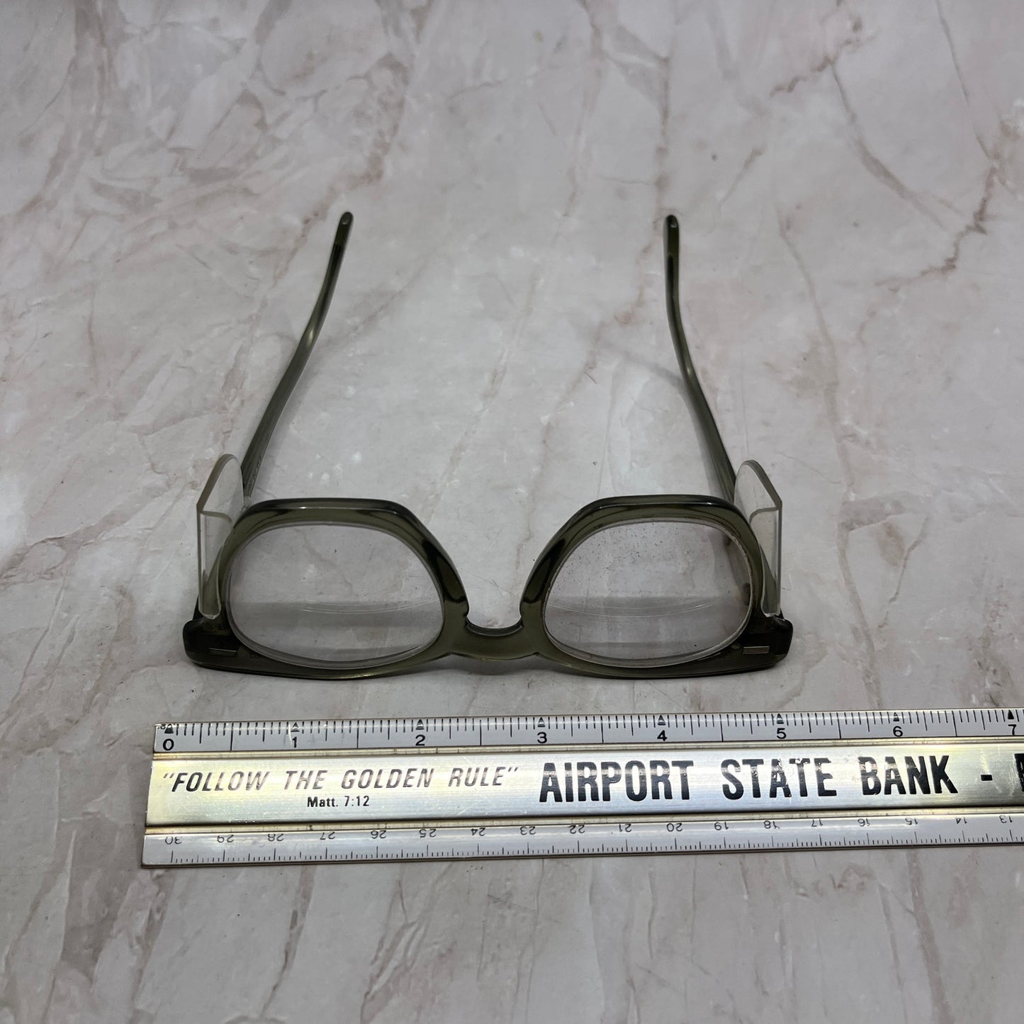 Vintage PI Horn Rim Safety Glasses With Side Shields Sunglasses Frames TG7-G2-1