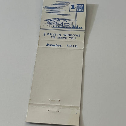 1st National Bank Appleton WI Vintage Matchbook Cover TB6-MB2-5