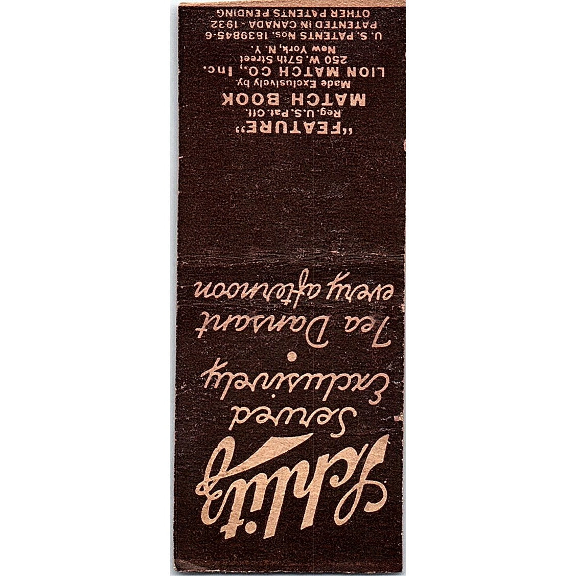 Harry's New York Cabaret Chicago Pinup Vintage Matchbook Cover SE5-Y1