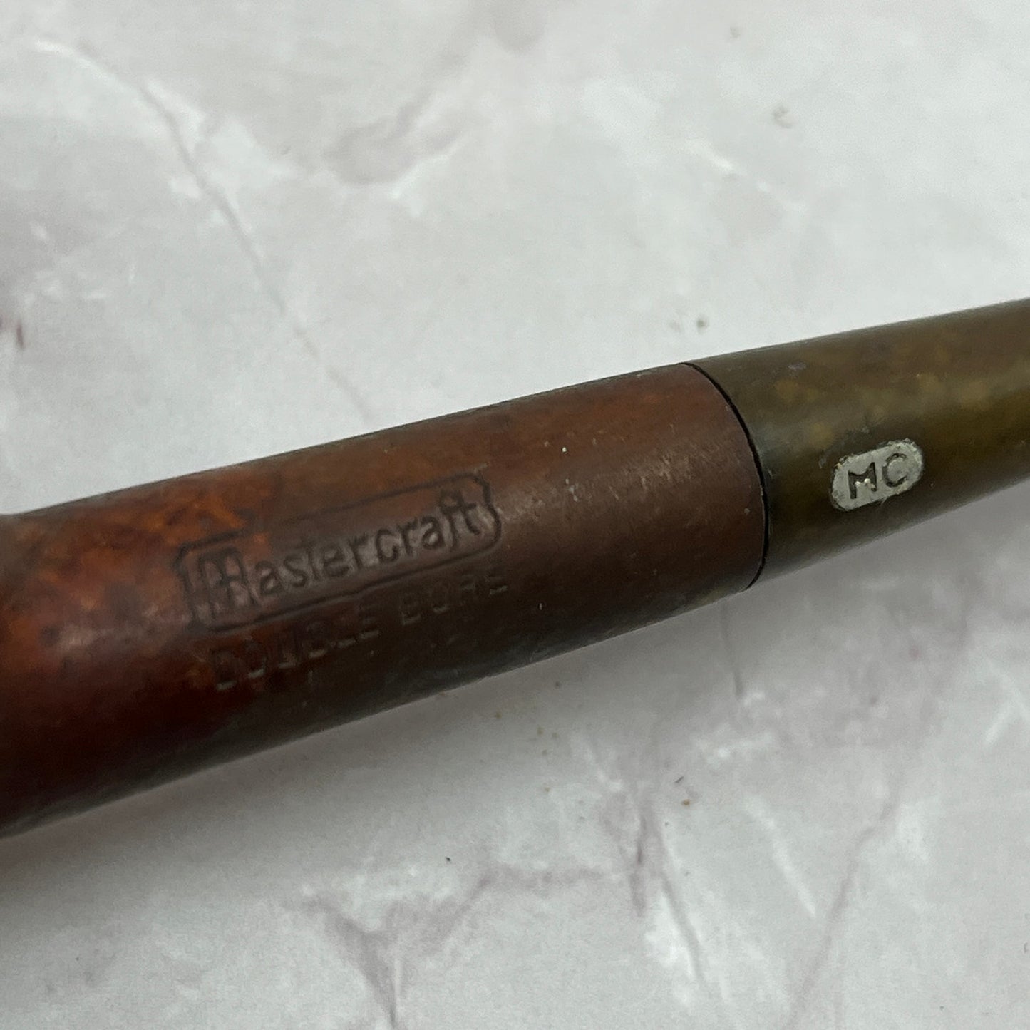 Vintage Mastercraft Double Bore Smoking Pipe SC1