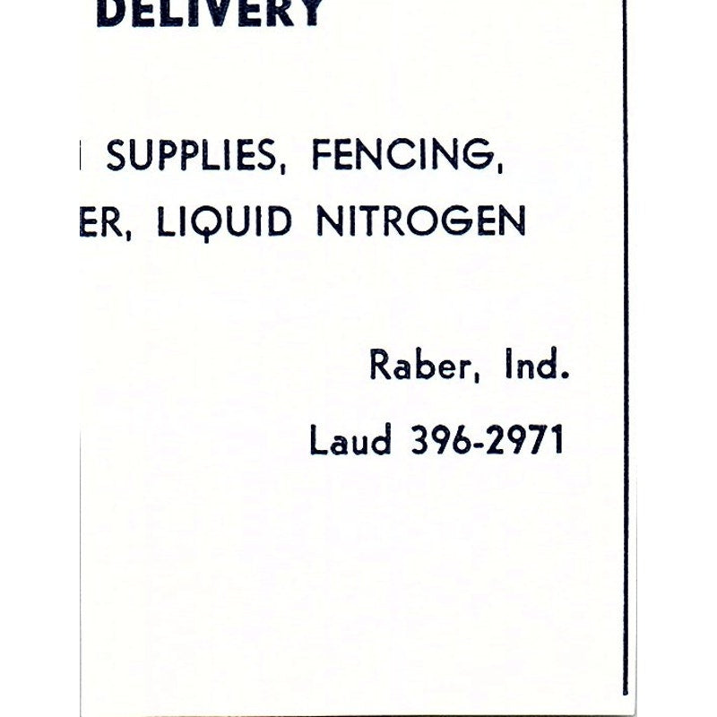 Vernon Frauhiger Concrete Contractors Decatur Indiana 1964 Ad AG1-S13