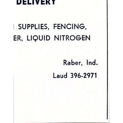 Vernon Frauhiger Concrete Contractors Decatur Indiana 1964 Ad AG1-S13