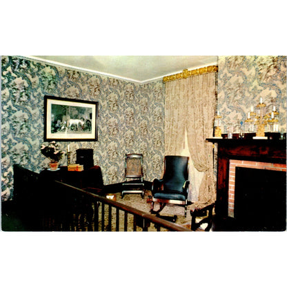 Sitting Room, Abraham Lincoln Home Springfield Illinois Vintage Postcard PE6
