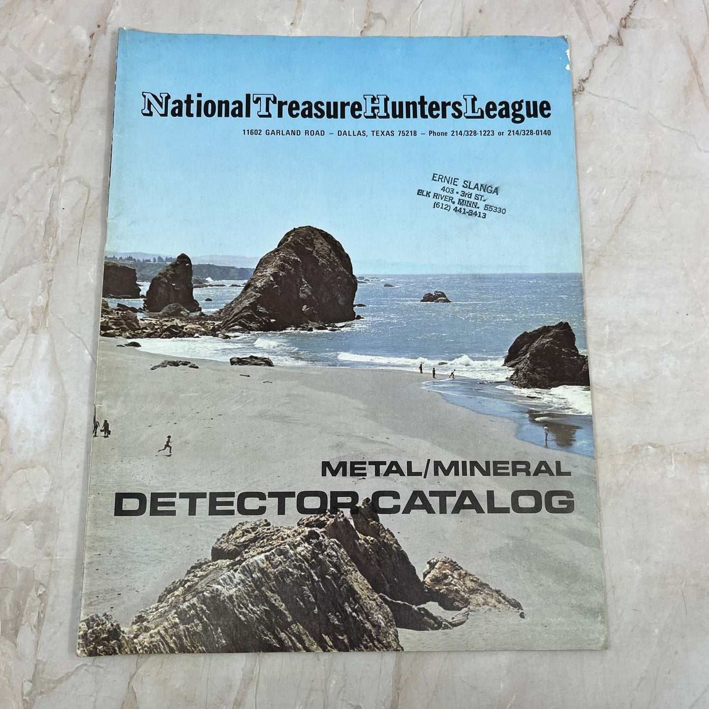 1974 National Treasure Hunters League Metal/Mineral Detector Catalog M18