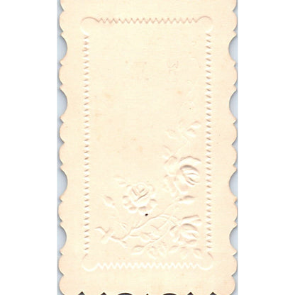 Vintage Tekla Svensson Ettebro Die Cut Embossed Swedish Calling Card AE2