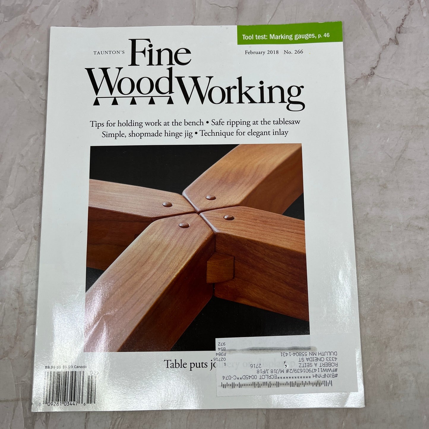 Table Joinery - Feb 2018 No 266 - Taunton's Fine Woodworking Magazine M36