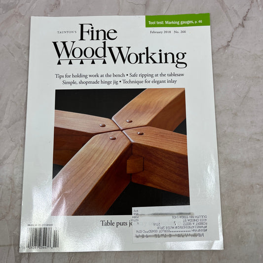 Table Joinery - Feb 2018 No 266 - Taunton's Fine Woodworking Magazine M36