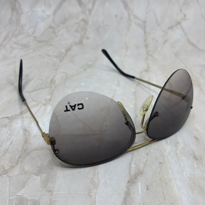 Retro Men’s CAT Rimless Aviator Sunglasses Eyeglasses Frames TD7-G5-9
