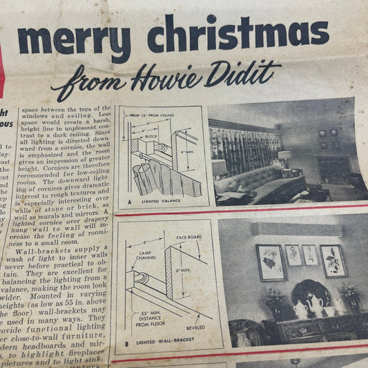1958 Makin and Fixin with Howie Didit Curtain Valance Lights Steel Labor D10