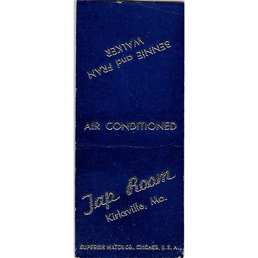 Tap Room Kirksville MO Vintage Matchbook Cover SC7-Y7