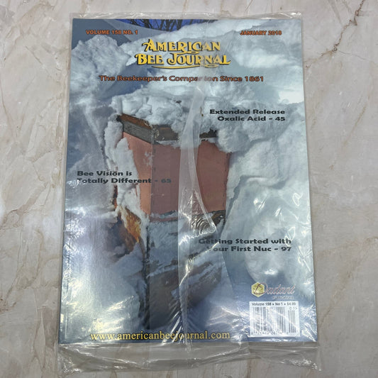 2018 Jan American Bee Journal Magazine Bees Beekeeping Honey M8
