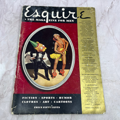 Esquire Magazine Jan 1936 - Ernest Hemingway Dos Passos Ezra Pound TK3