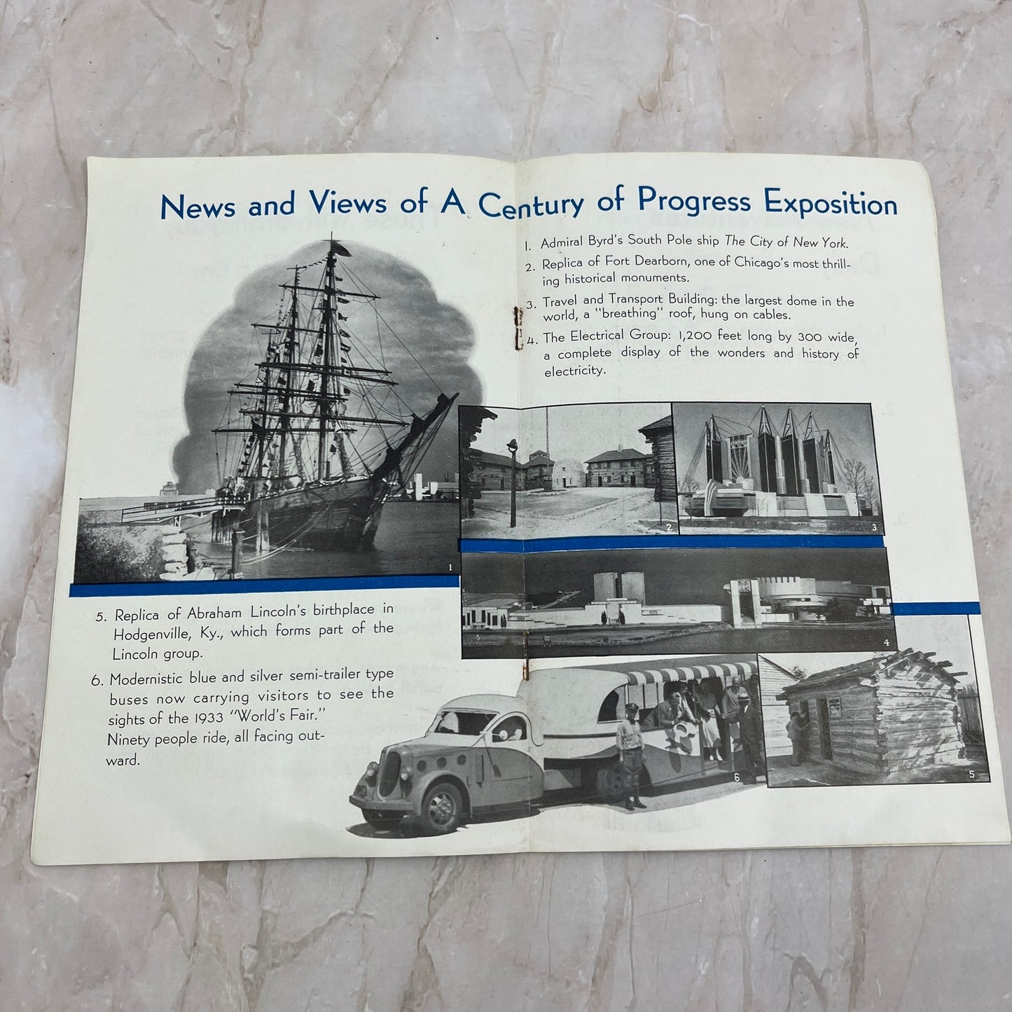 1933 Chicago World's Fair Win a Free Trip Booklet Swift & Company H4-6