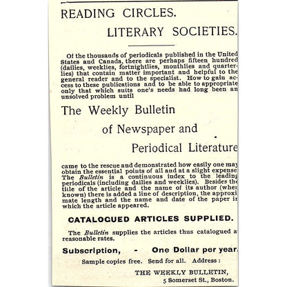 Samuel Ward Company Paper Merchants Boston MA 1892 Ad AG2-M9