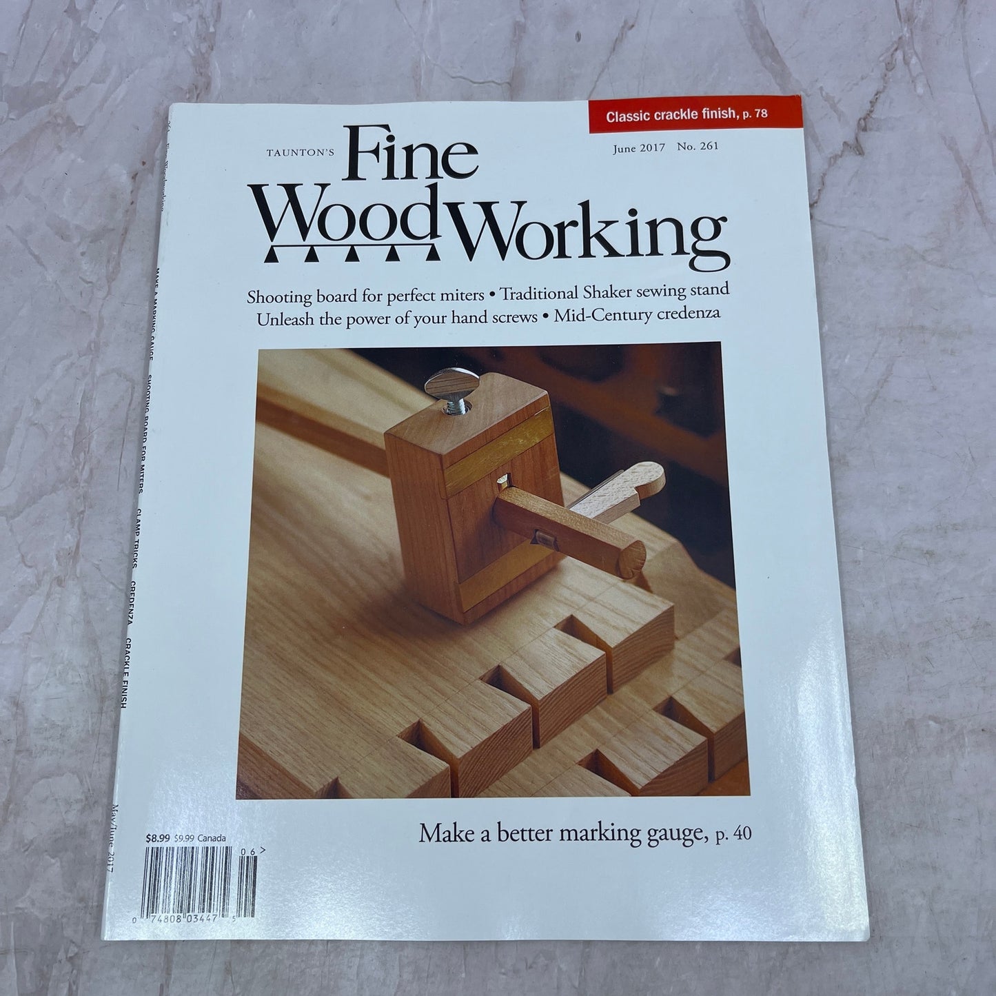 Make a Marking Gauge - Jun 2017 No 261 - Taunton's Fine Woodworking Magazine M36