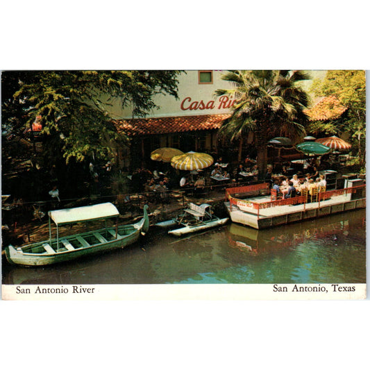1978 Casa Rio Restaurant San Antonio Texas Vintage Postcard PD1