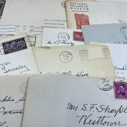 1950s Huge Lot of Mrs. S. Franklin & Dr. Isaac Sharpless Phila Envelopes TG7-EB2