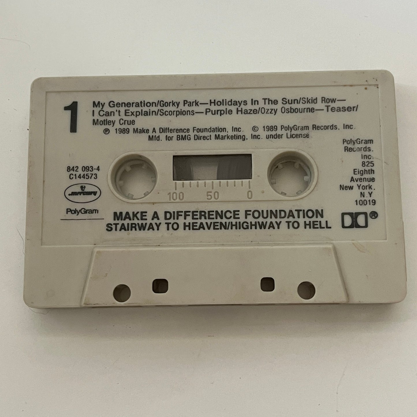 Make a Difference - Stairway to Heaven/Highway to Hell Cassette Tape TB6-OT2