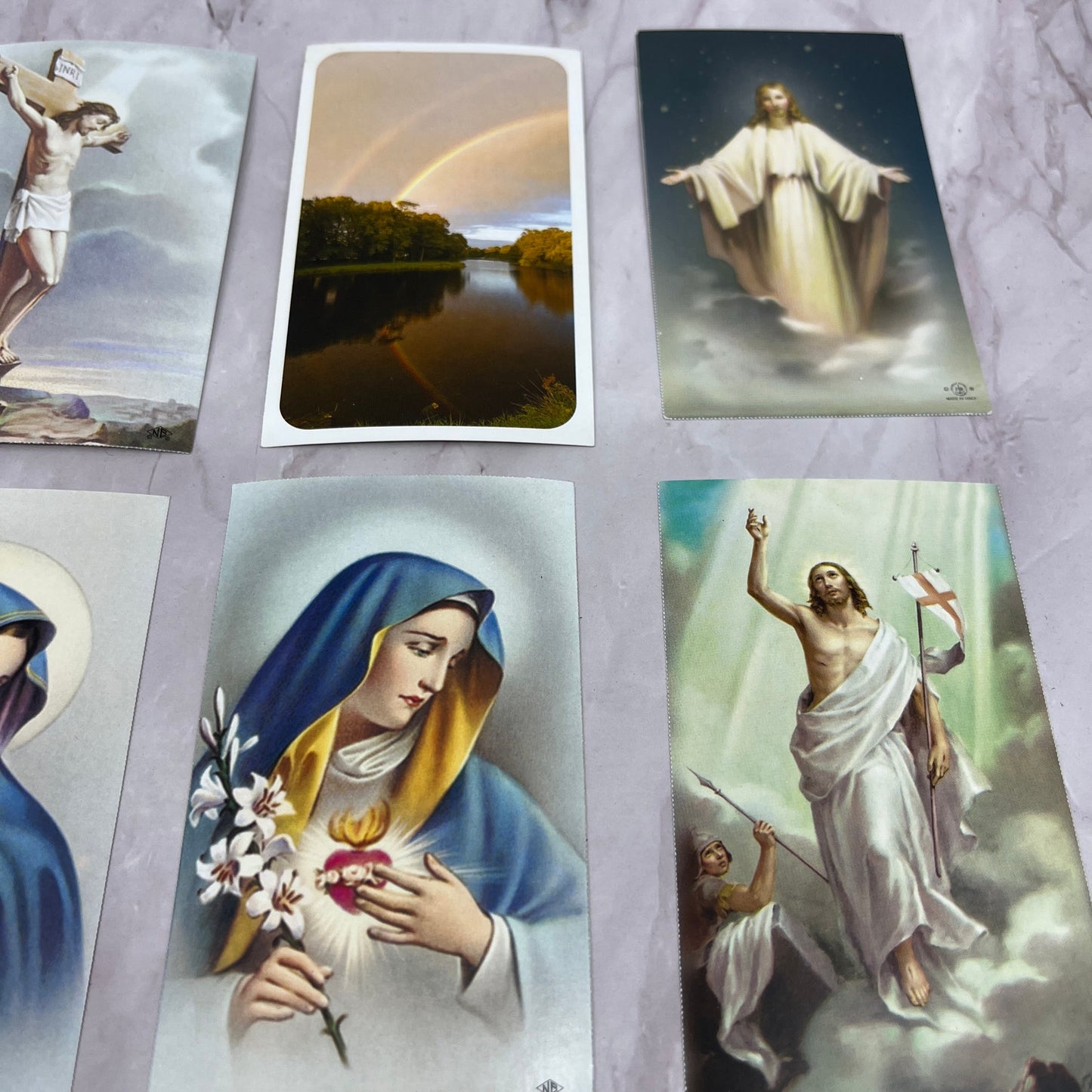 Vintage Lot of 13 Funeral Memorial Prayer Cards Adelaine Eschenbaum TH2-MI1