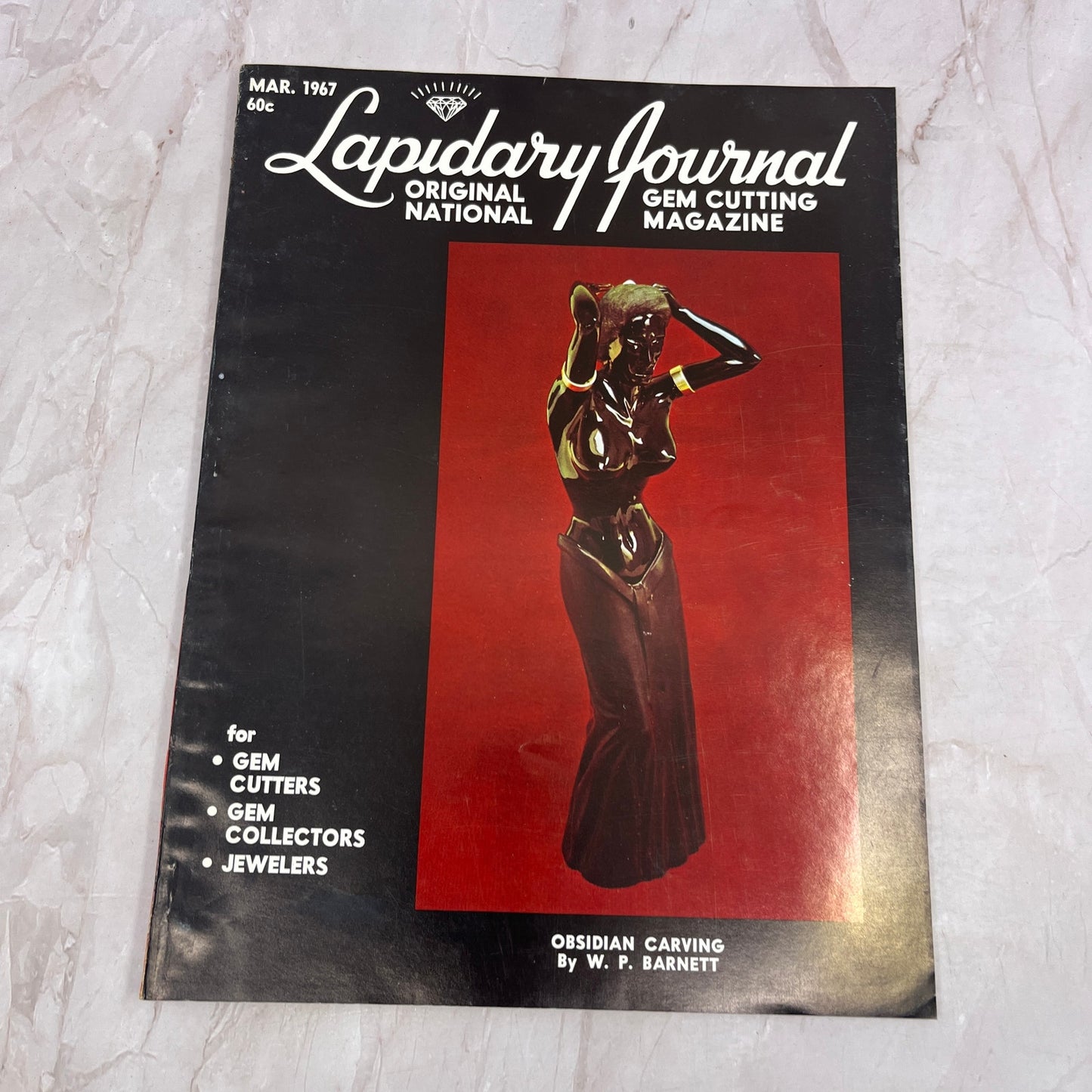 Obsidian Carving W.P. Barnett - Lapidary Journal Magazine - Mar 1967 M27