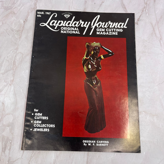 Obsidian Carving W.P. Barnett - Lapidary Journal Magazine - Mar 1967 M27