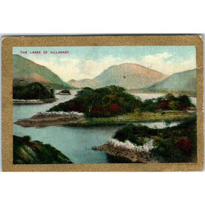 1911-12 The Lakes of Killarney Pan Handle Card Scrap Sights and Scenes AD8-Q3