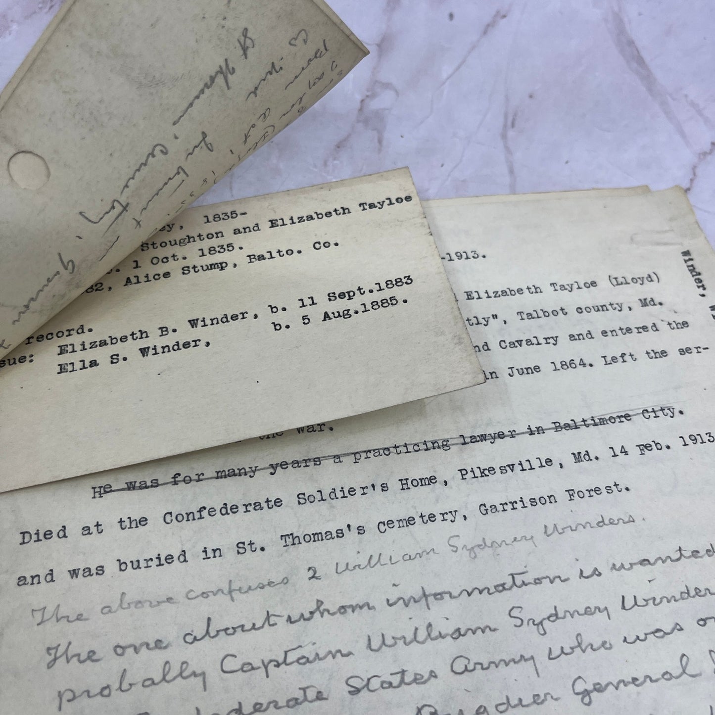 1920s Genealogy Packet - Memoirs of the Gilmore Family Robert Gilmor Jr D22