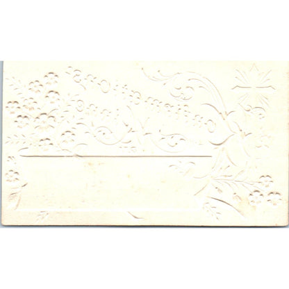 Vintage Joel A. Olsson Konfirmations Minne Embossed Swedish Calling Card AE2