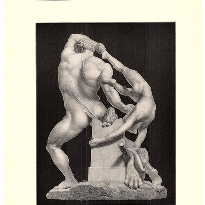 Hercules and Lichas - Antonio Canova - 1898 Litho Art Print D19