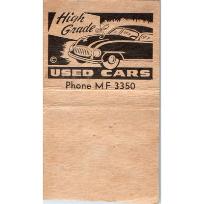 Gettelman Pontiac Menomonee Falls WI Vintage Matchbook Cover SF4-Y7