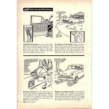 Hints from the Model Garage Trunk Wont Close, Storing Solvent 1955 Article AG1-5