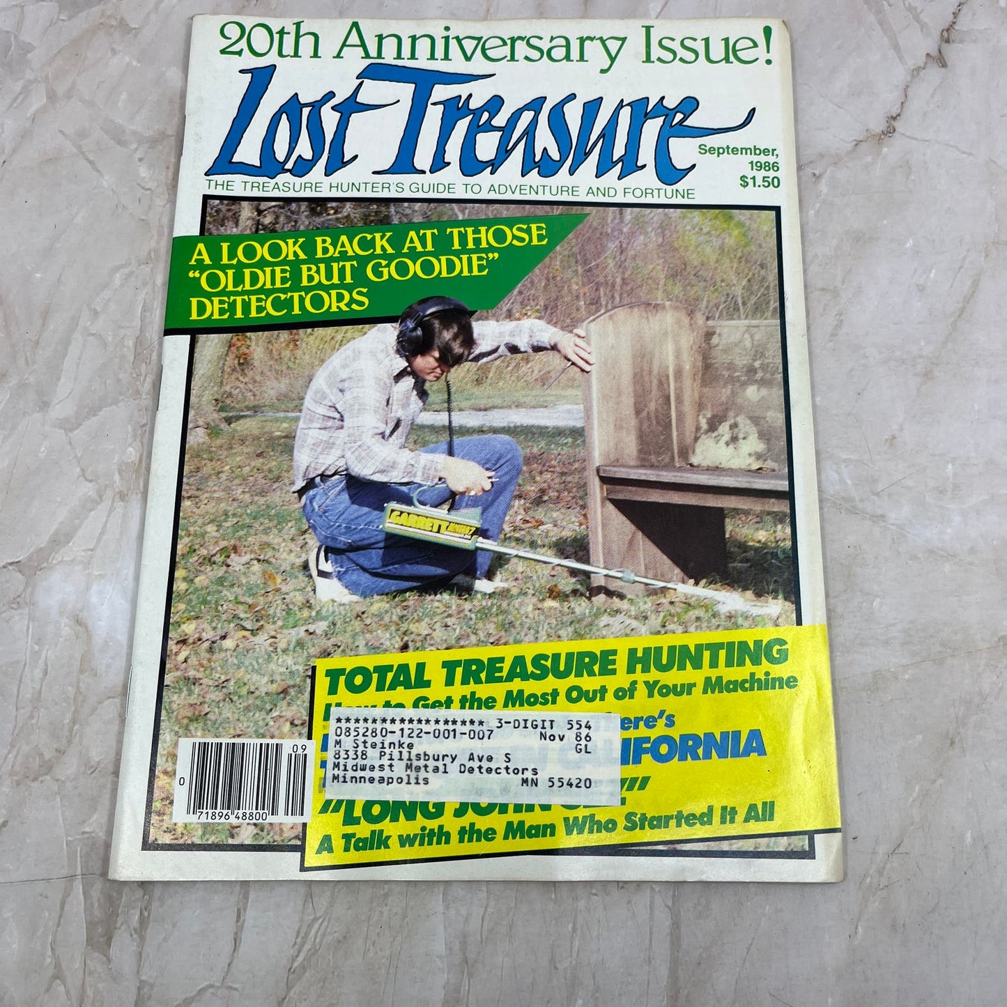 1986 Sept - Lost Treasure Magazine - Treasure Hunting Gold Prospecting M15