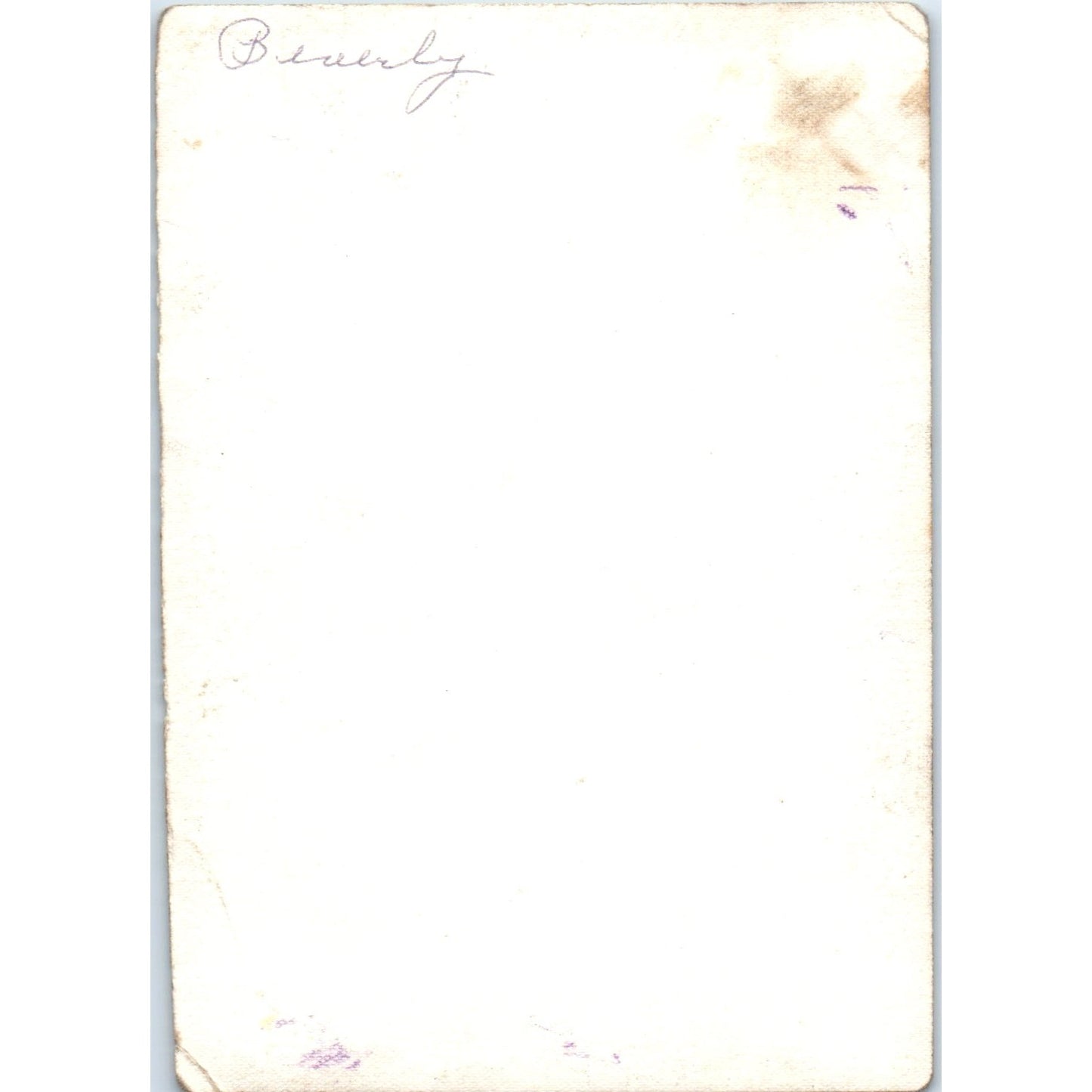 Baby Infant in a Chair "Beverley" Blank Back Antique RPPC Postcard PE7