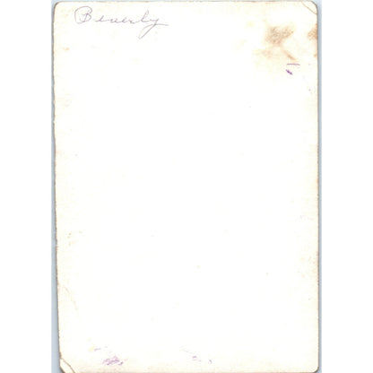 Baby Infant in a Chair "Beverley" Blank Back Antique RPPC Postcard PE7