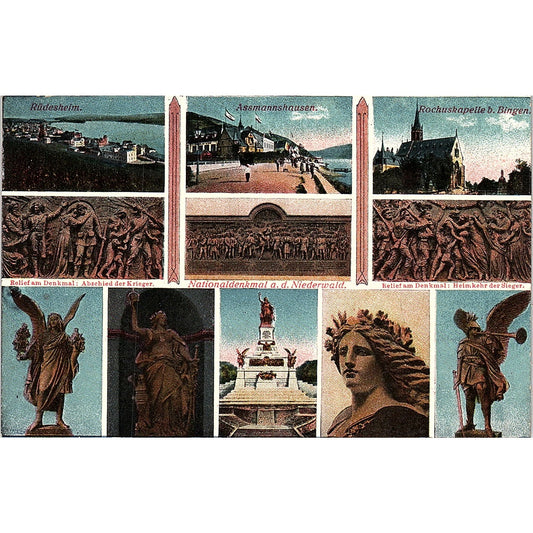 Rüdesheim Assmannhausen Rockuskapelle German Antique Postcard PE9