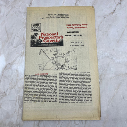 1983 Nov - The National Prospector's Gazette Newspaper - Treasure Hunting M11