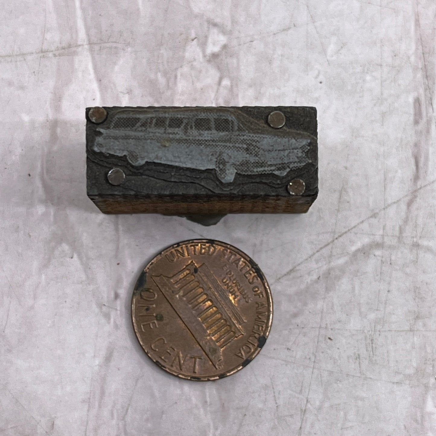 1950s Chrysler Station Wagon Vintage Letterpress Printers Block Plate SF5