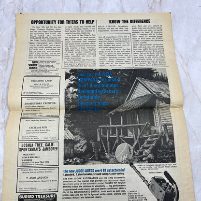 1976 Oct - International Treasure Club Digest - Treasure Hunting Gems Rocks M18