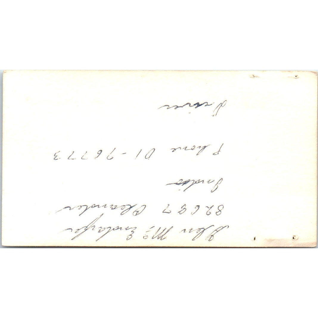 J. Curt Hodges Mobile Home Supply Indio CA Vintage Business Card SD8-B3