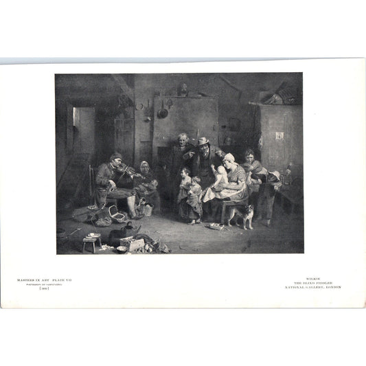 The Blind Fiddler - Wilkie c1905 Art Print D13