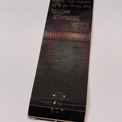 Park Terrace Motel Junction City Kansas Vintage Matchbook Cover TB6-MB1-15