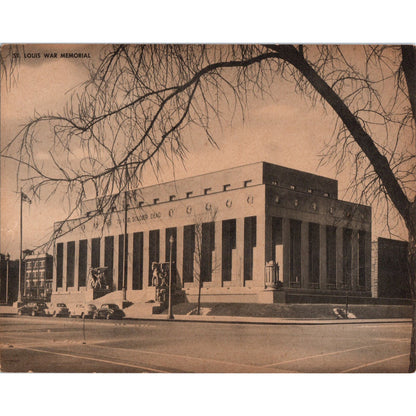 St. Louis War Memorial - St. Louis MO - Vintage Super Giant Postcard AD7